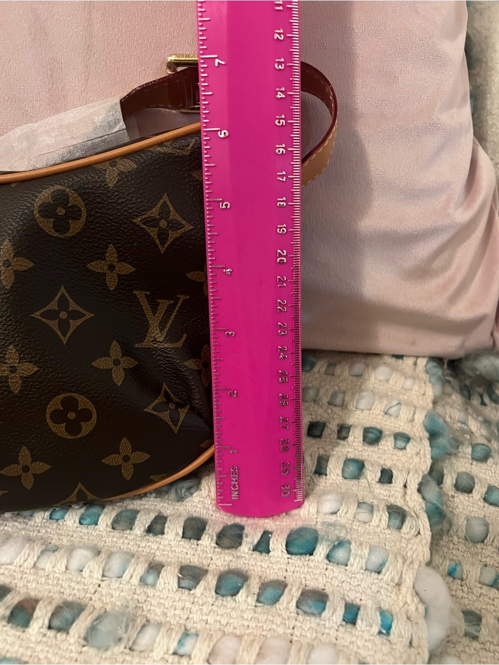 INSPIRED Brown Monogram Crescent Shoulder Bag - Picture 6 of 8